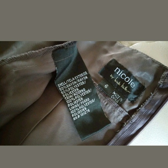 Nicole Miller dress 6 sequined sleeveless New - Picture 6 of 6